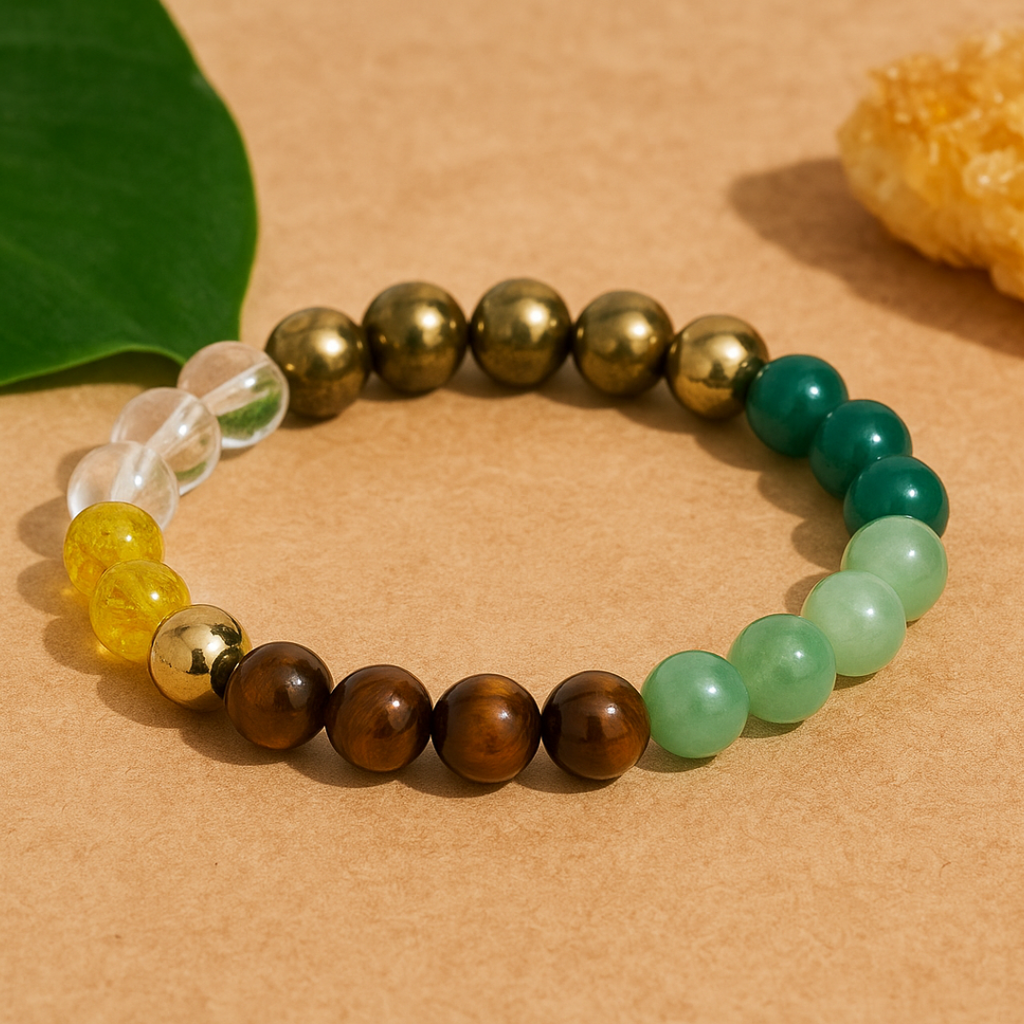 Dhan Yog Bracelet – Natural Stone Bracelet for Clarity & Balance | Mithra Lifestyle