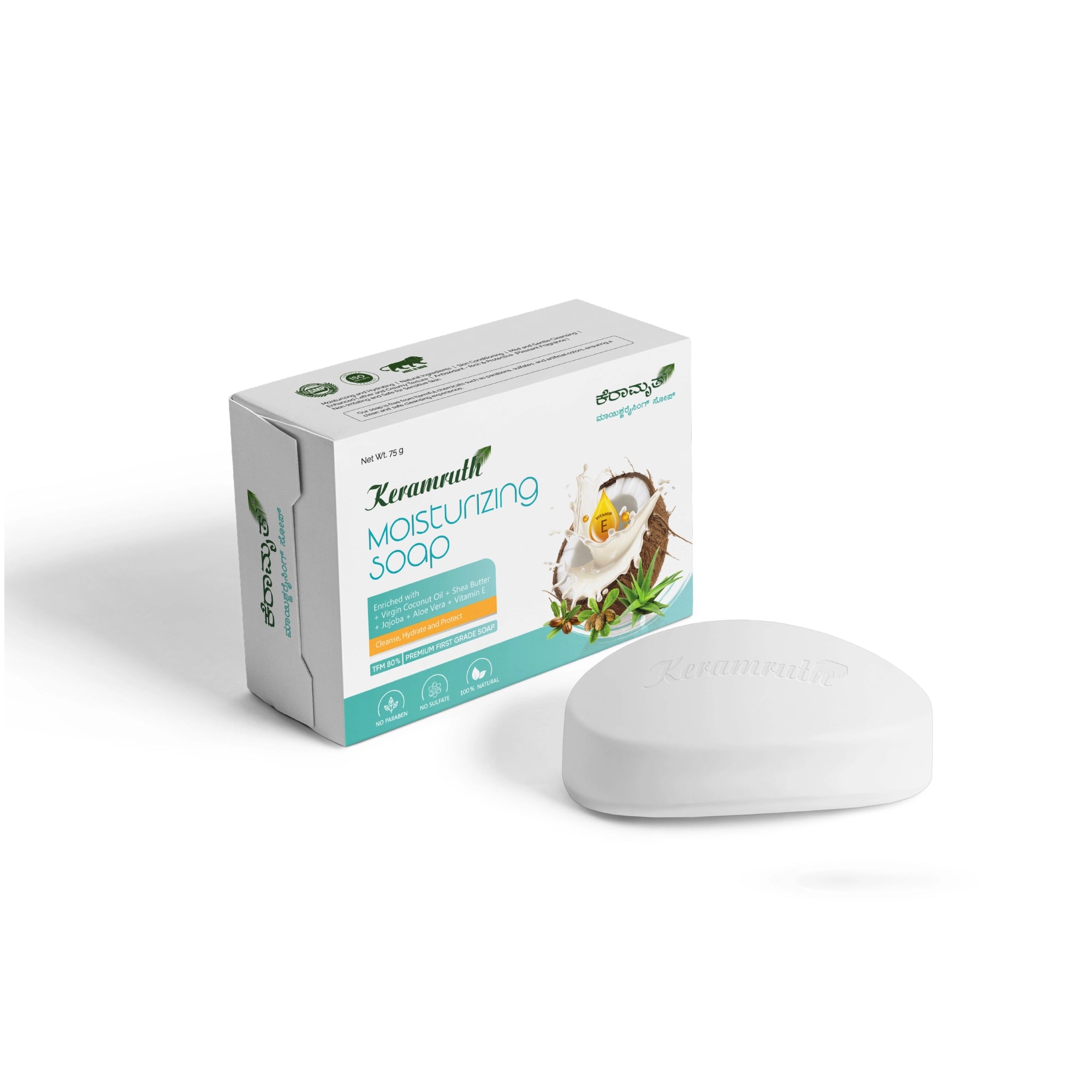 Keramruth Moisturizing Soap – Natural & Gentle Care Curated by Mithra Lifestyle